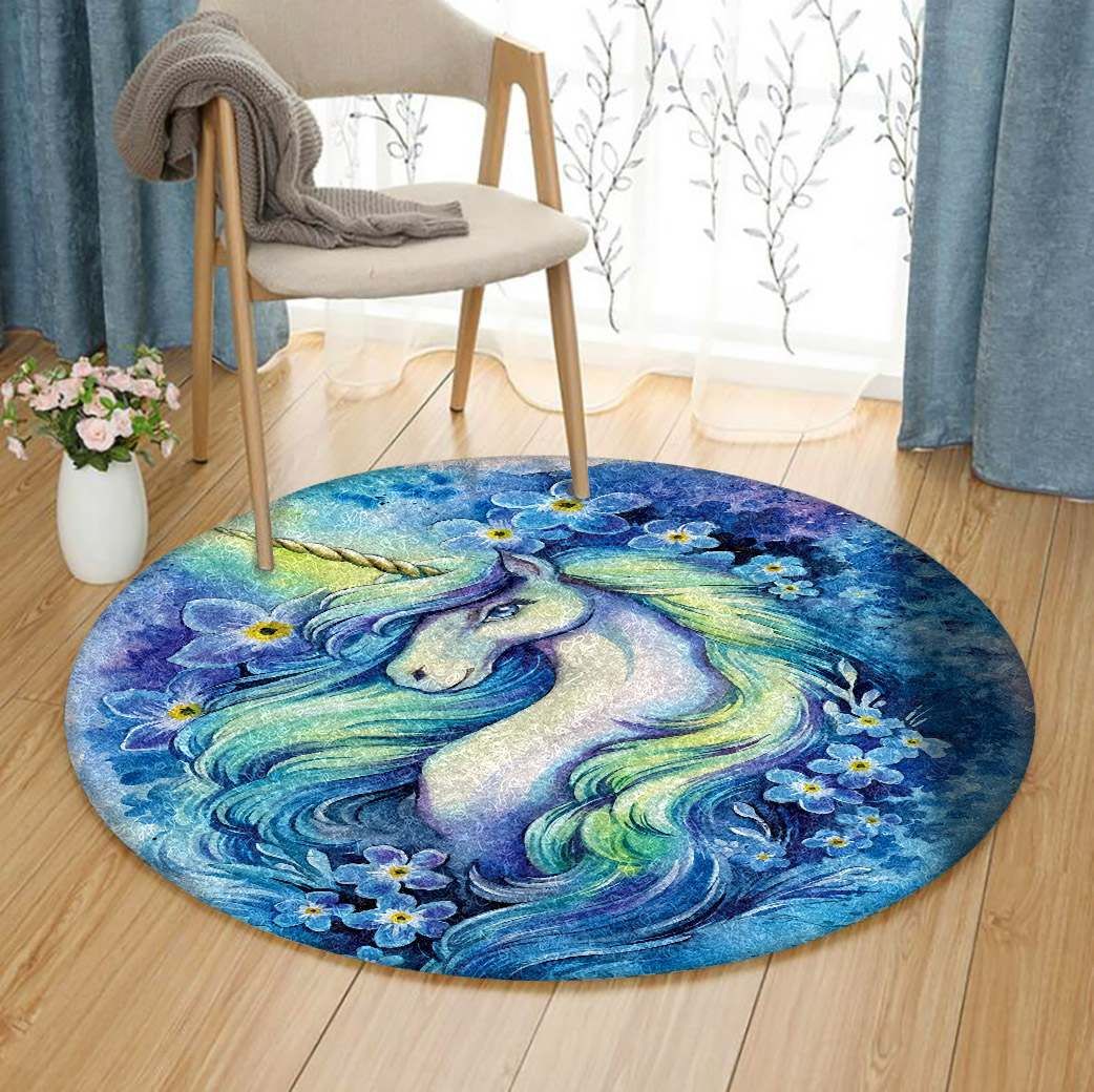 Unicorn Round Carpet