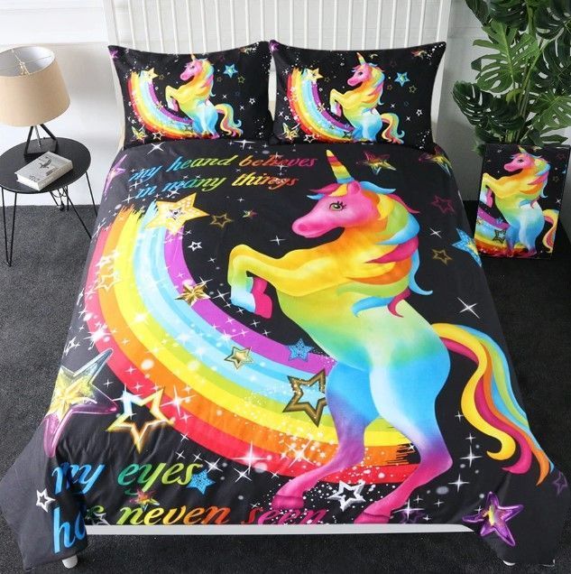 Unicorn Twinkling Bedding Set
