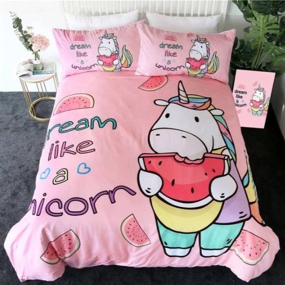 Unicorn Watermelon Bedding Set
