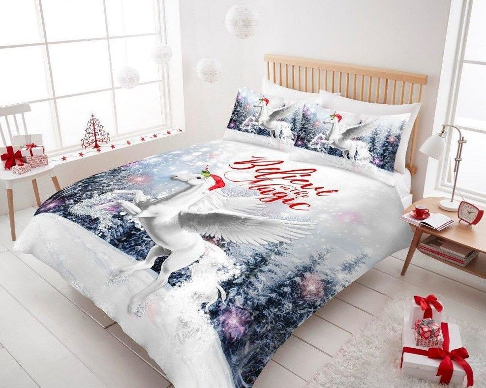 Unicorn Xmas Bedding Set