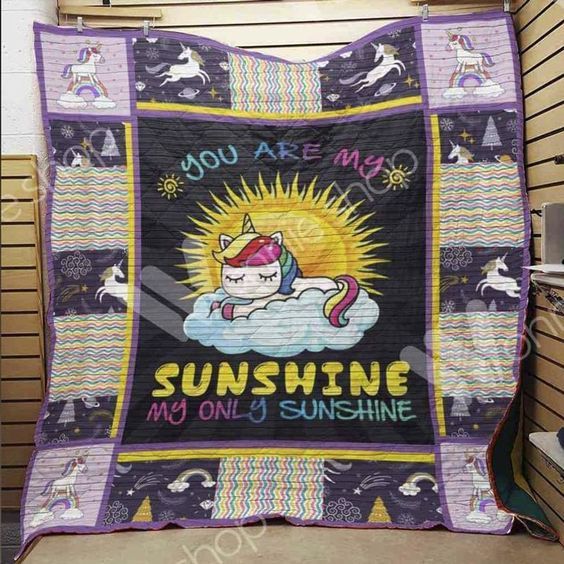 Unicorn You Re My Sunshine Quilt Blanket DHC3112261TD