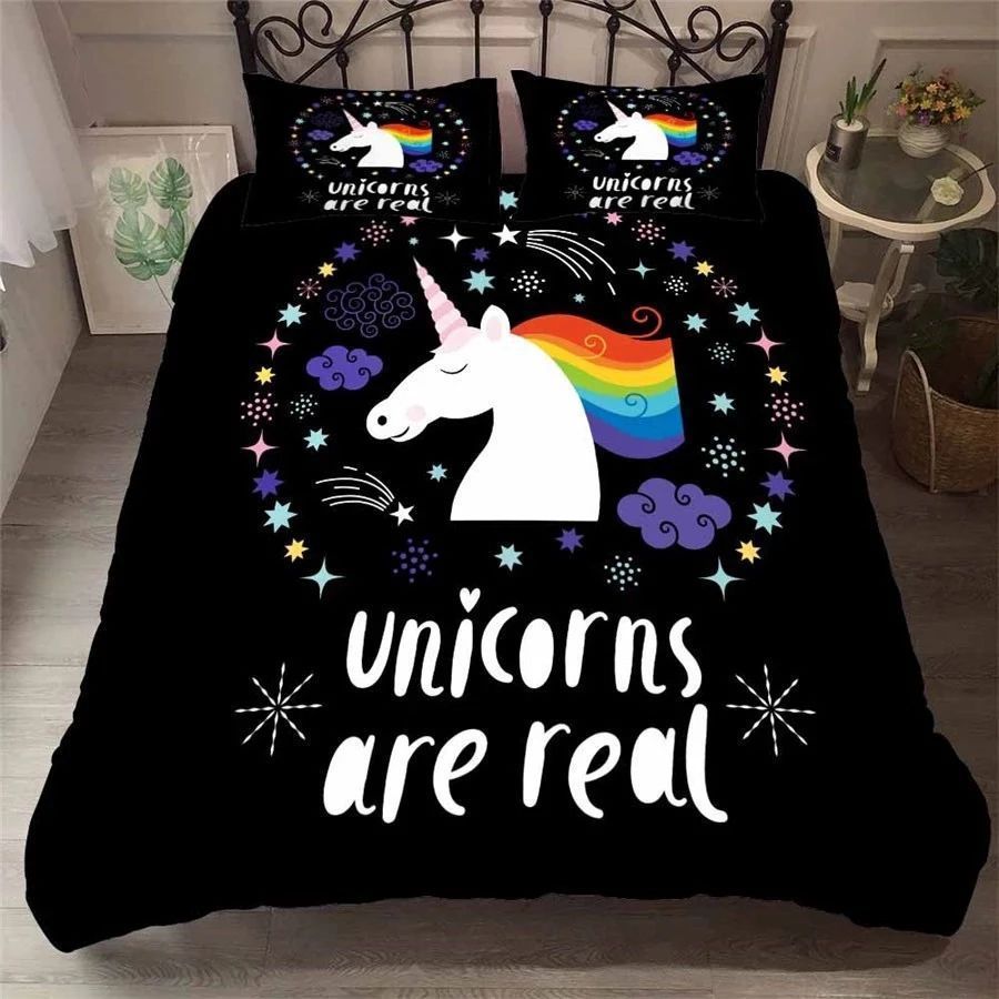 Unicorns Are Real Bedding Set