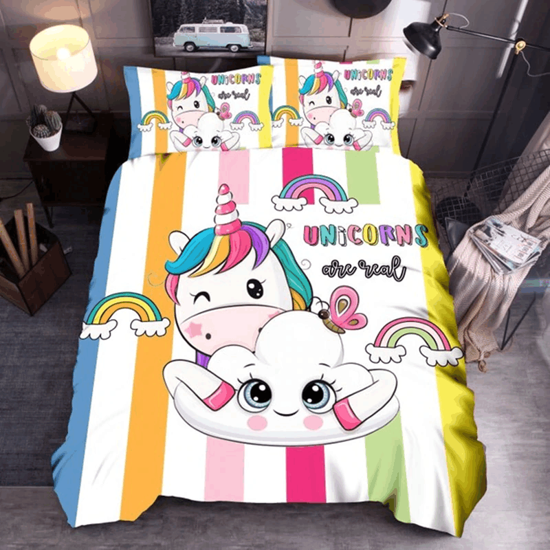 Unicorns Are Real Bedding Set