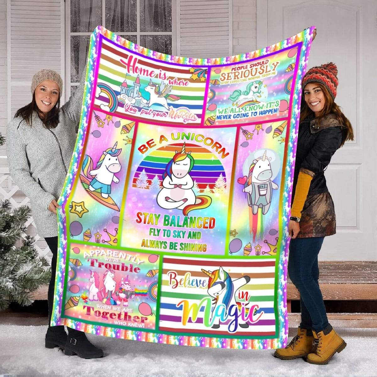 Unicorns Fleece Blanket