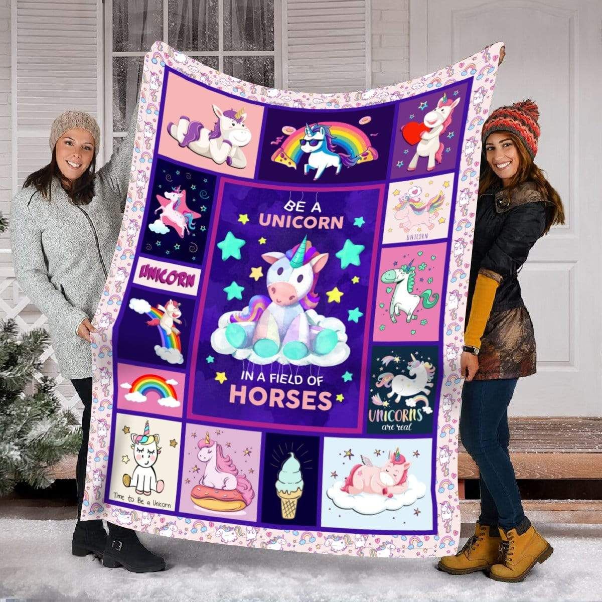 Unicorns Fleece Blanket
