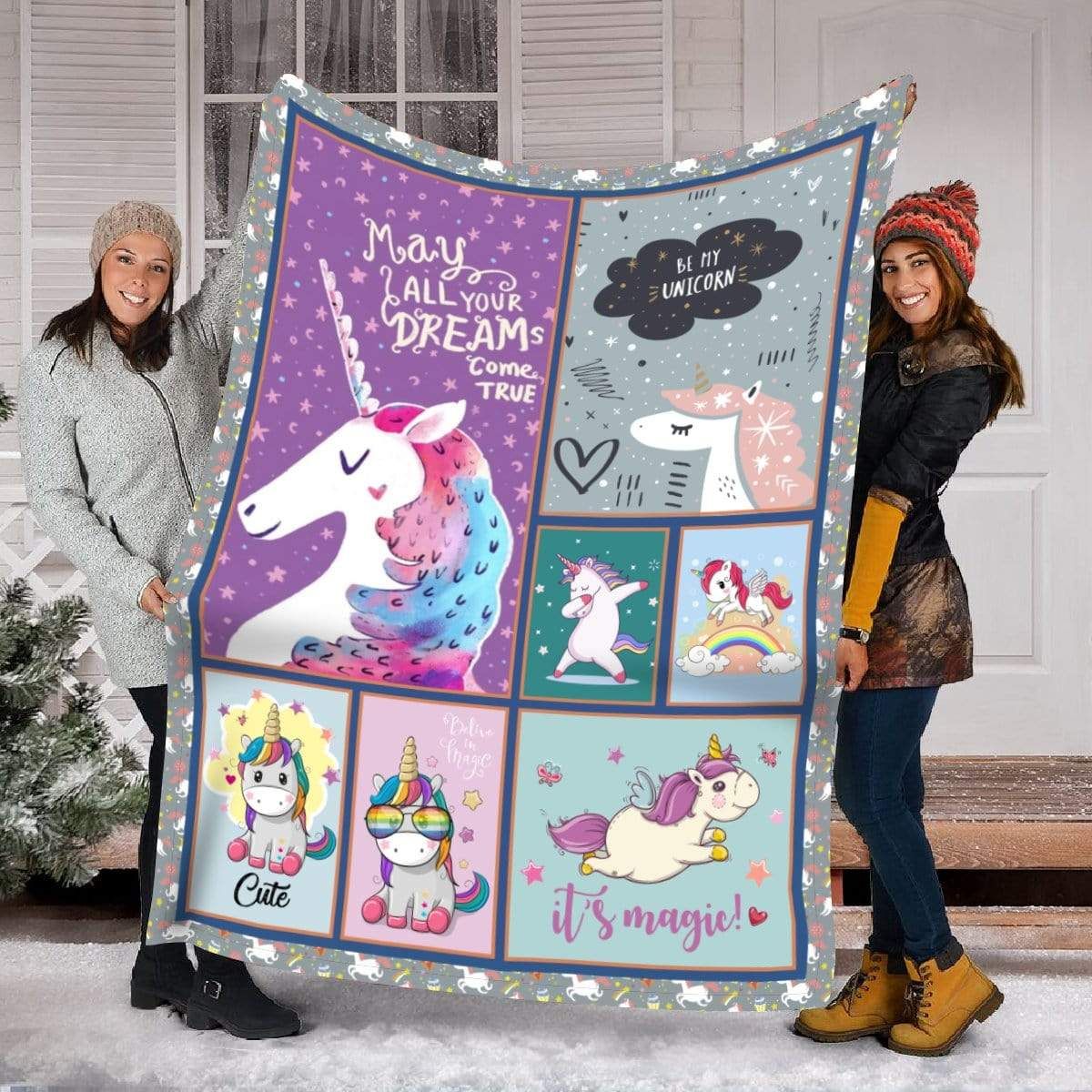 Unicorns Fleece Blanket