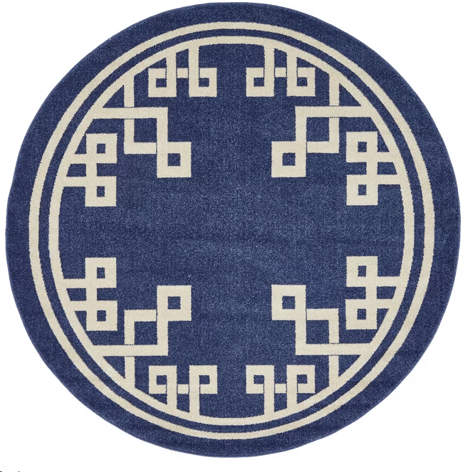 Unique Loom Athens Round Carpet