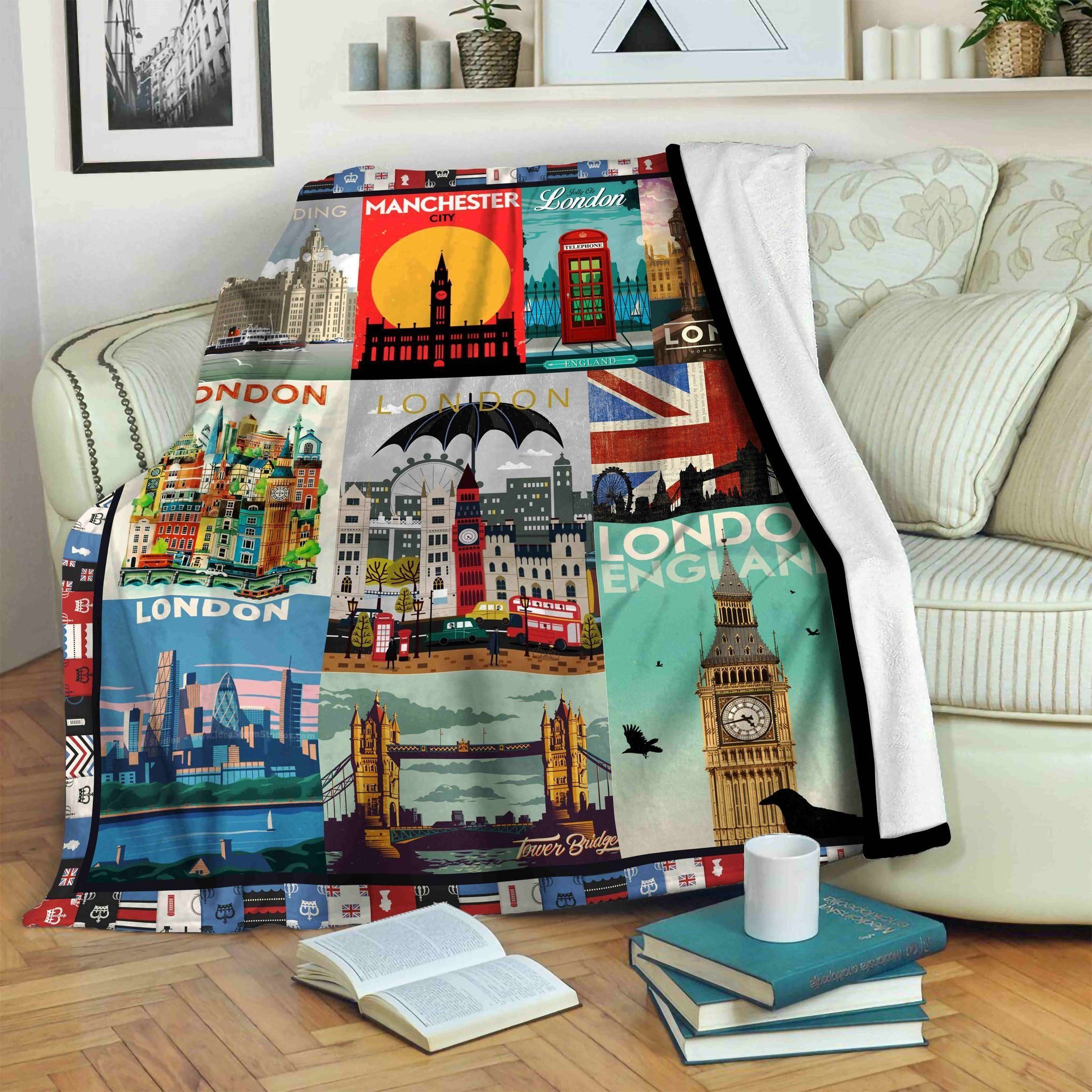 United Kingdom Fleece Blanket