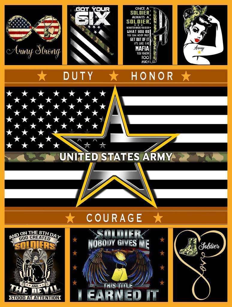 United States Army Fleece Blanket