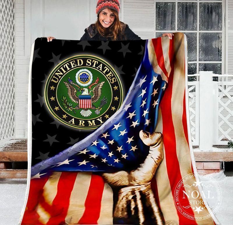 United States Army Us Flag Soft Fleece Blanket