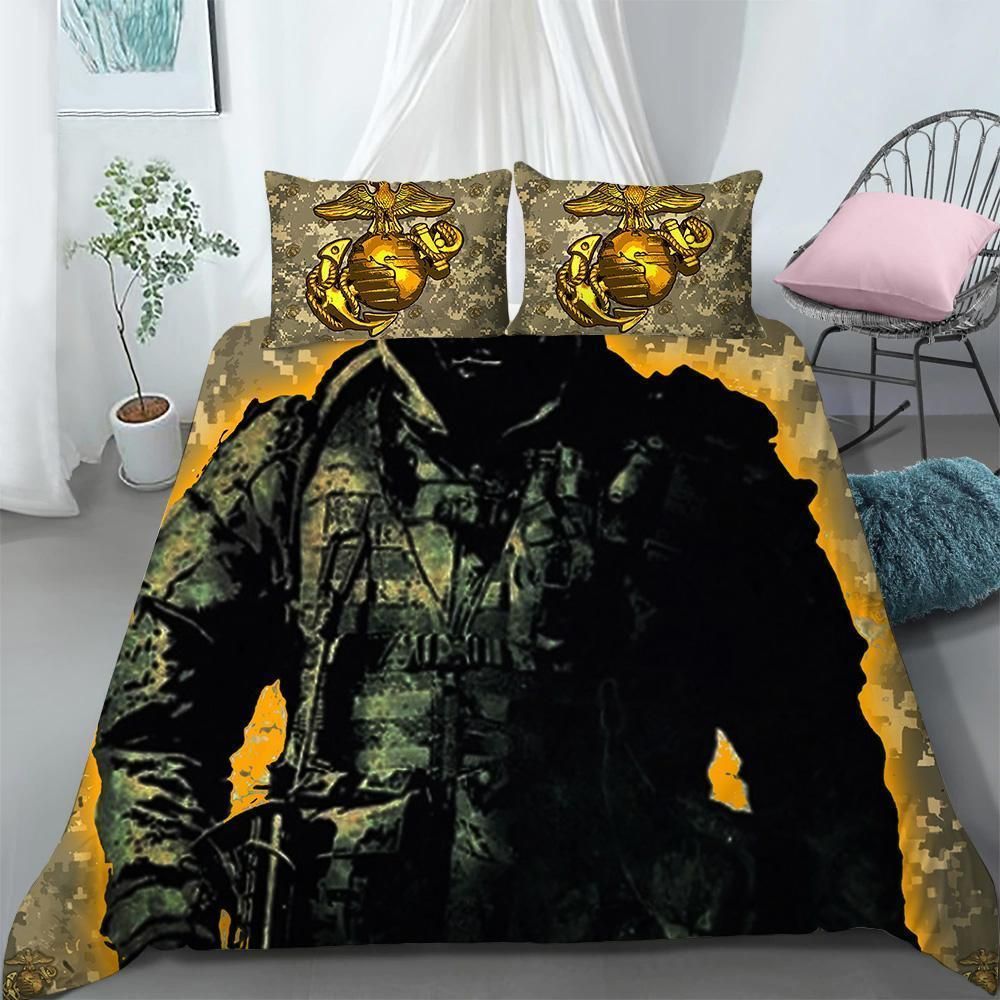 United States Marine Corps Patriotic Custom Premium Bedding Set