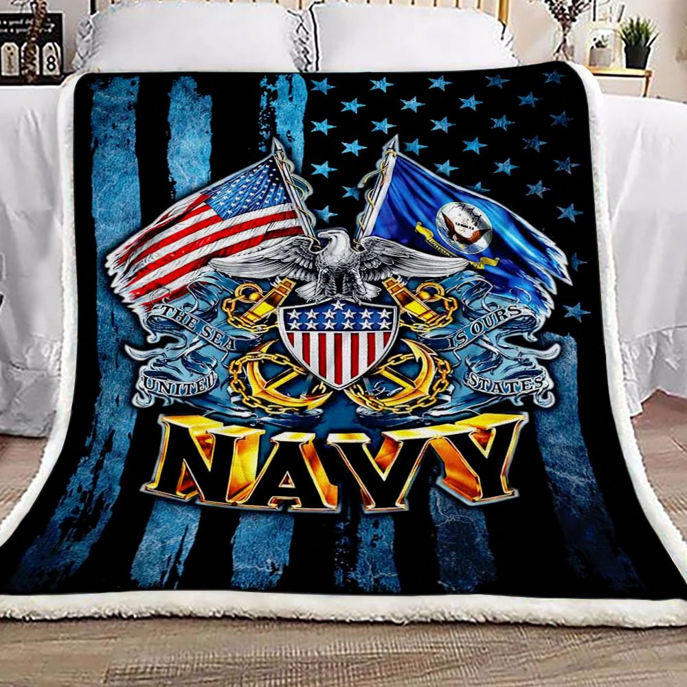 United States Navy American Fleece Blanket