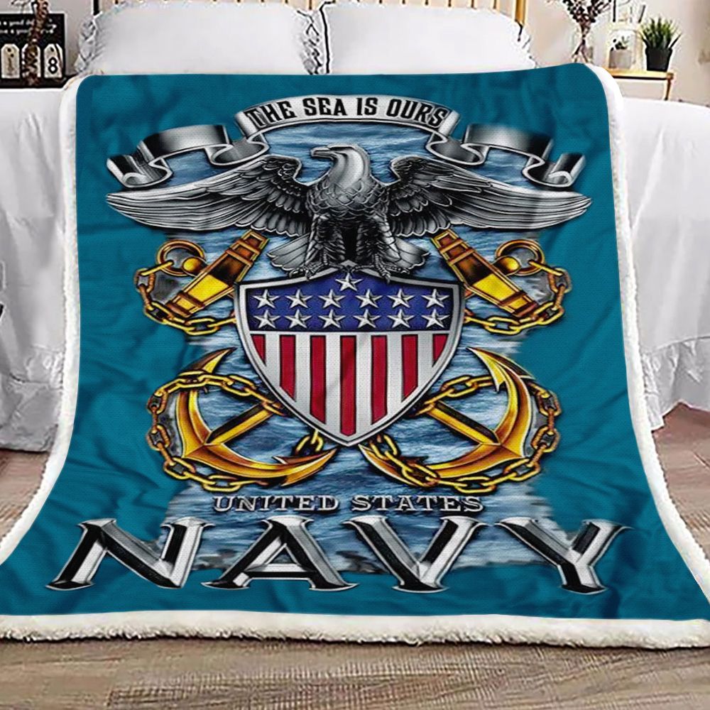 United States Navy Fleece Blanket