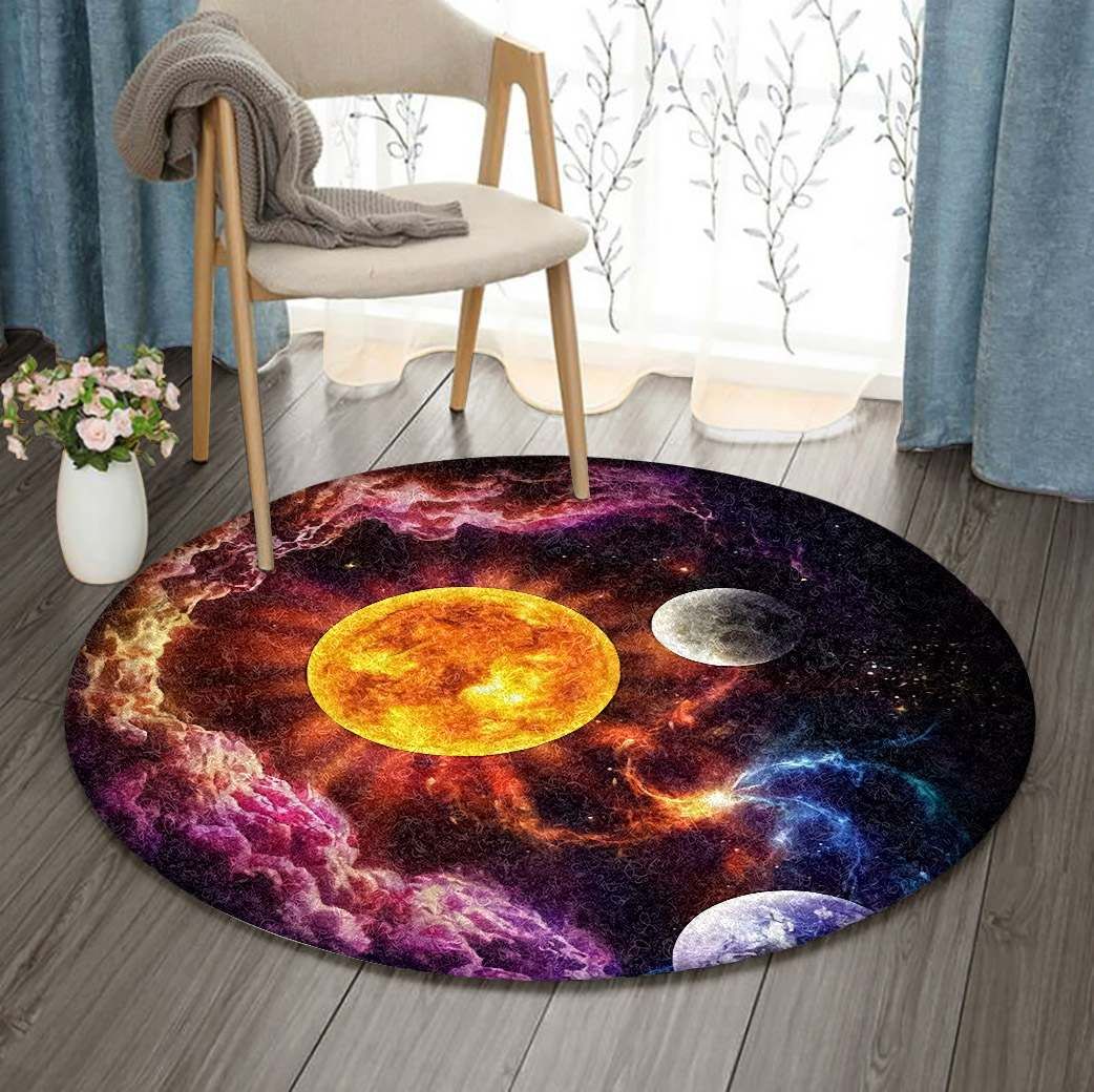 Universe Round Carpet