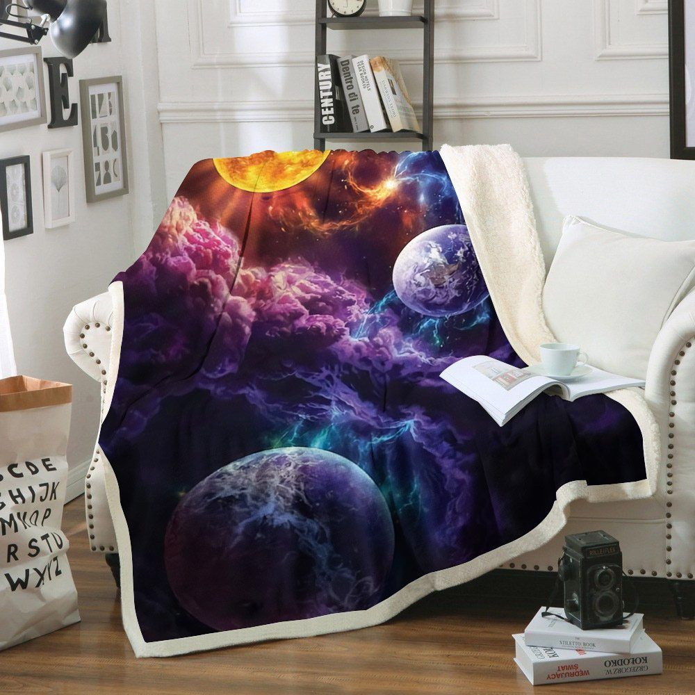 Universe Sherpa Fleece Blanket