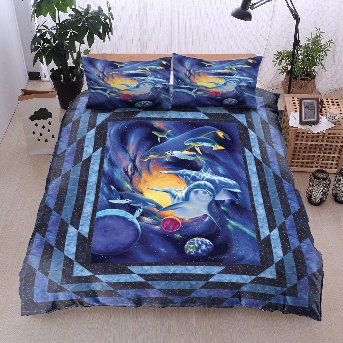 Universe Dolphin Bedding Set