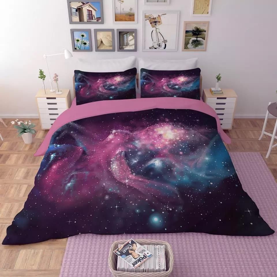 Universe Outer Space Themed Galaxy Bedding Set