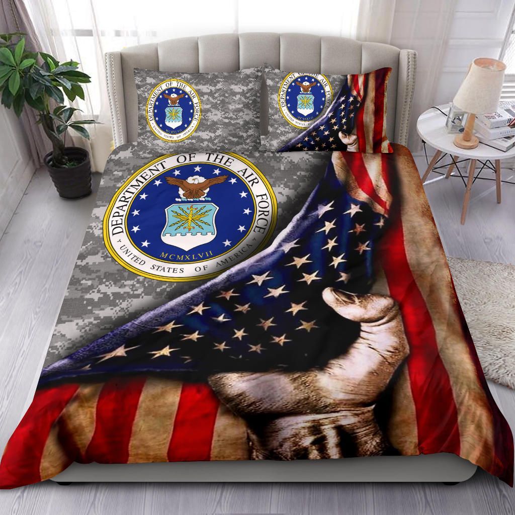 Us Air Force American Flag Bedding Set