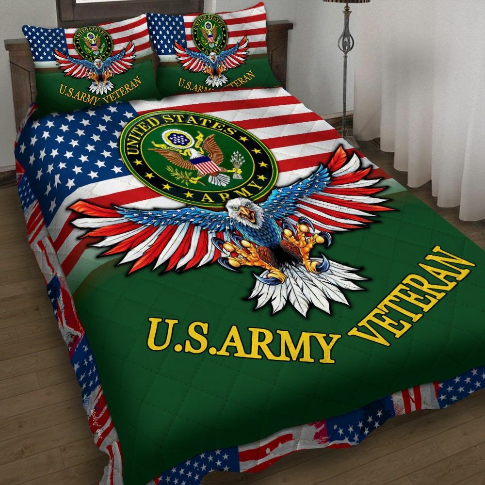 US American Eagle Army Veteran Bedding Set