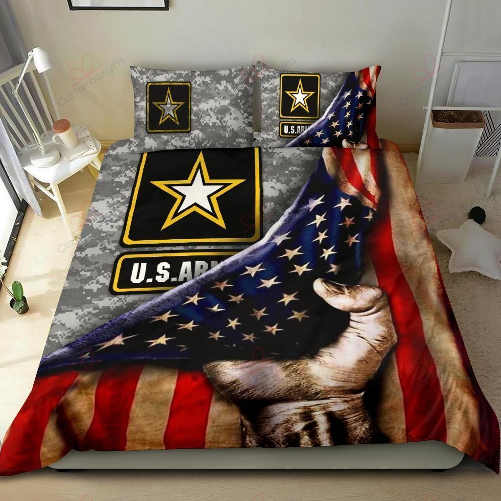 Us Army American Flag Bedding Set