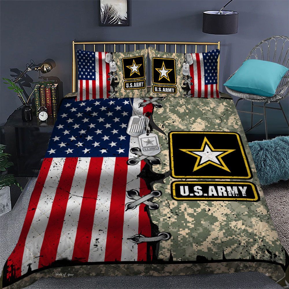 US Army American Flag Bedding Set