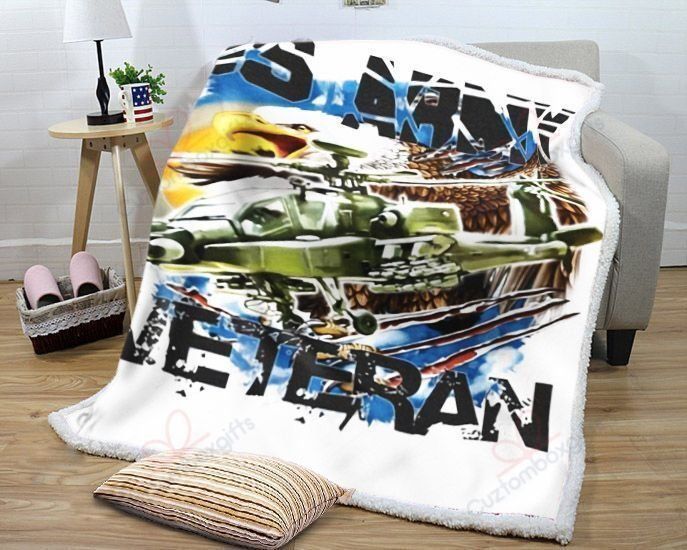 Us Army Veteran Fleece Blanket