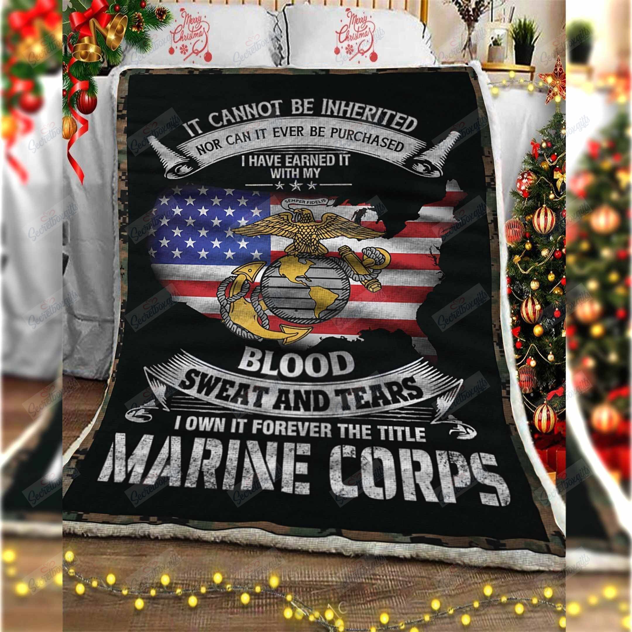 US Marine Corp Fleece Blanket