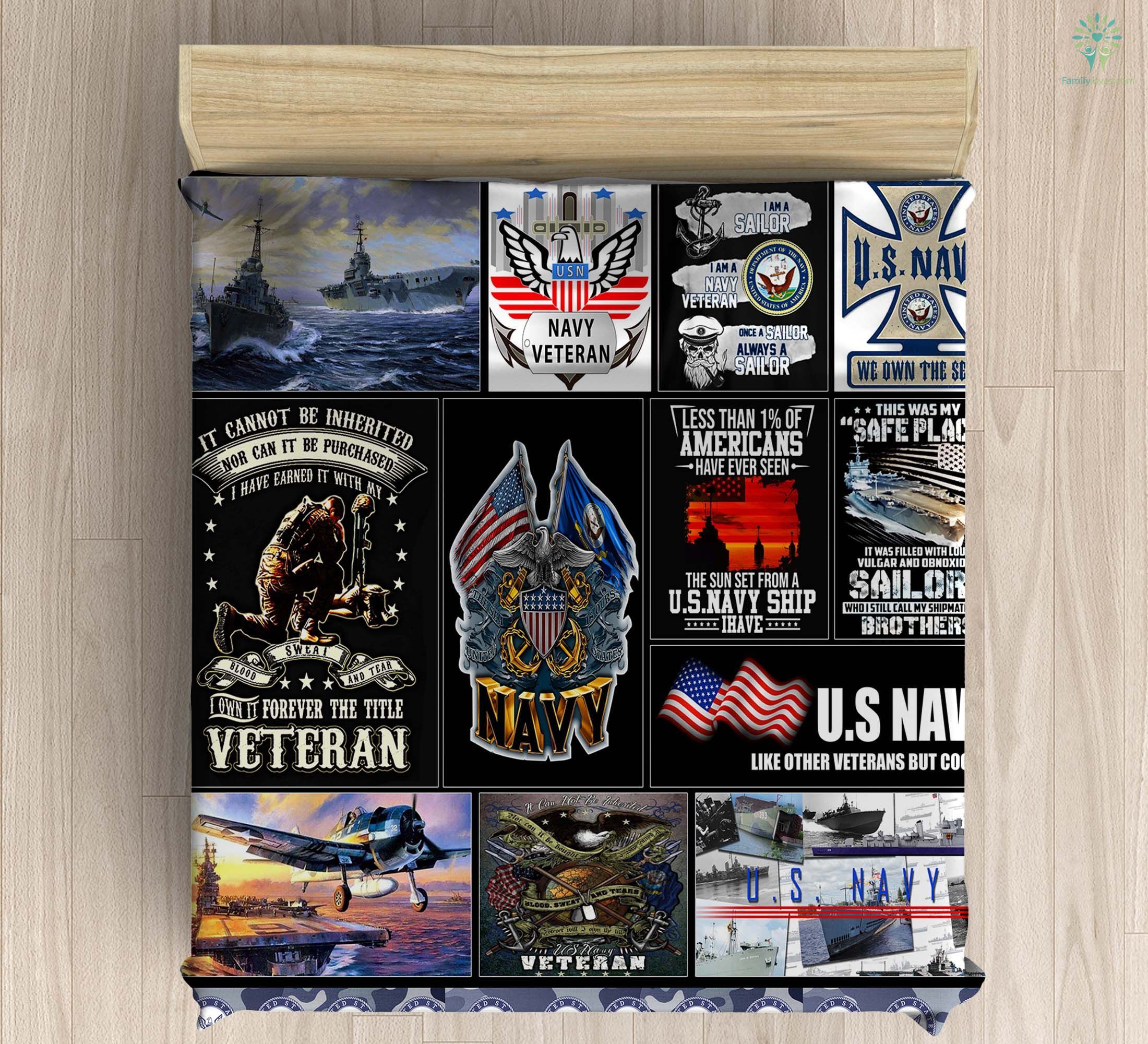 US Navy Ranks Microfiber Bedding Set