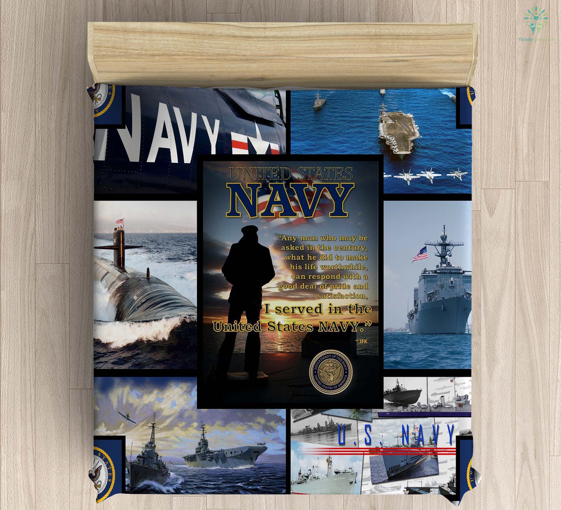 US Navy Ships Microfiber Bedding Set