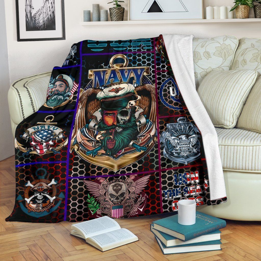 Us Navy V Blanket