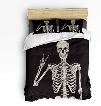 V Sign Skull Bedding Set