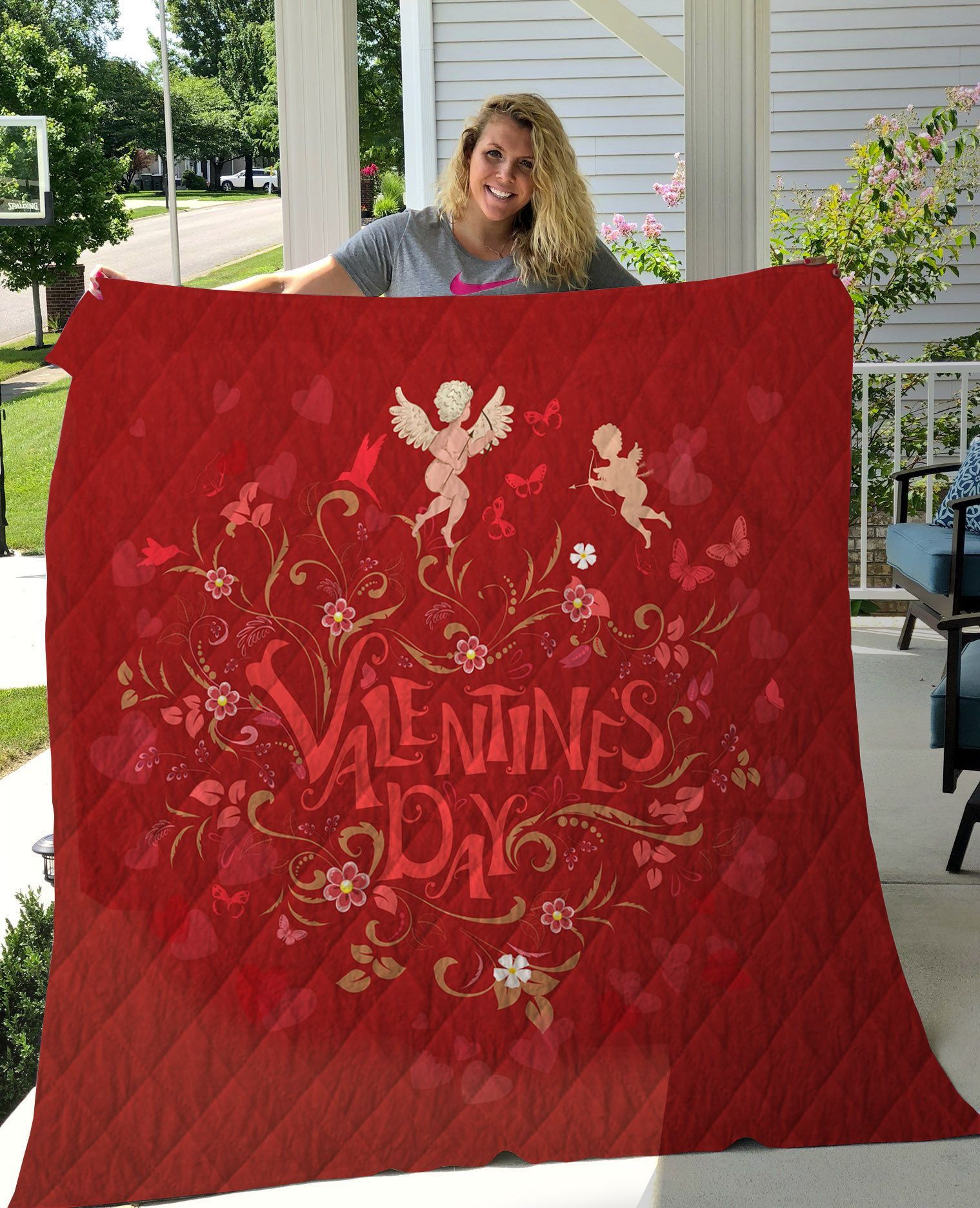 Valentine Day Cupid GS-NT1501 Quilt Blanket