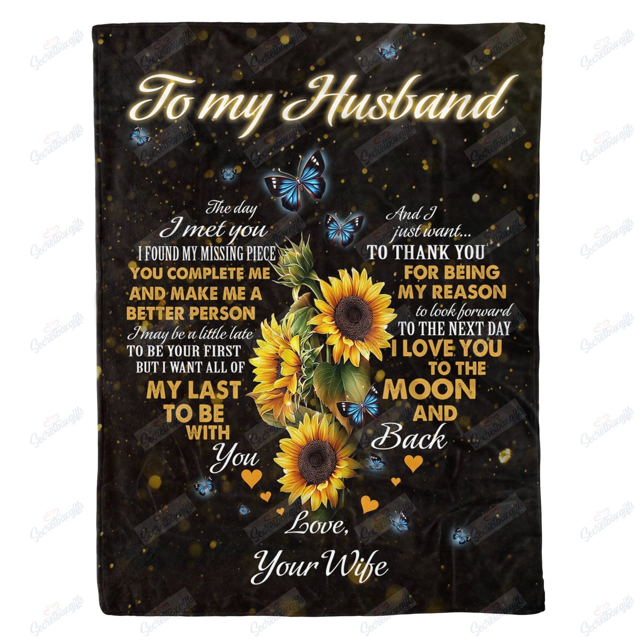 Valentine’s Day Gifts For Him The Day I Met You Fleece Blanket