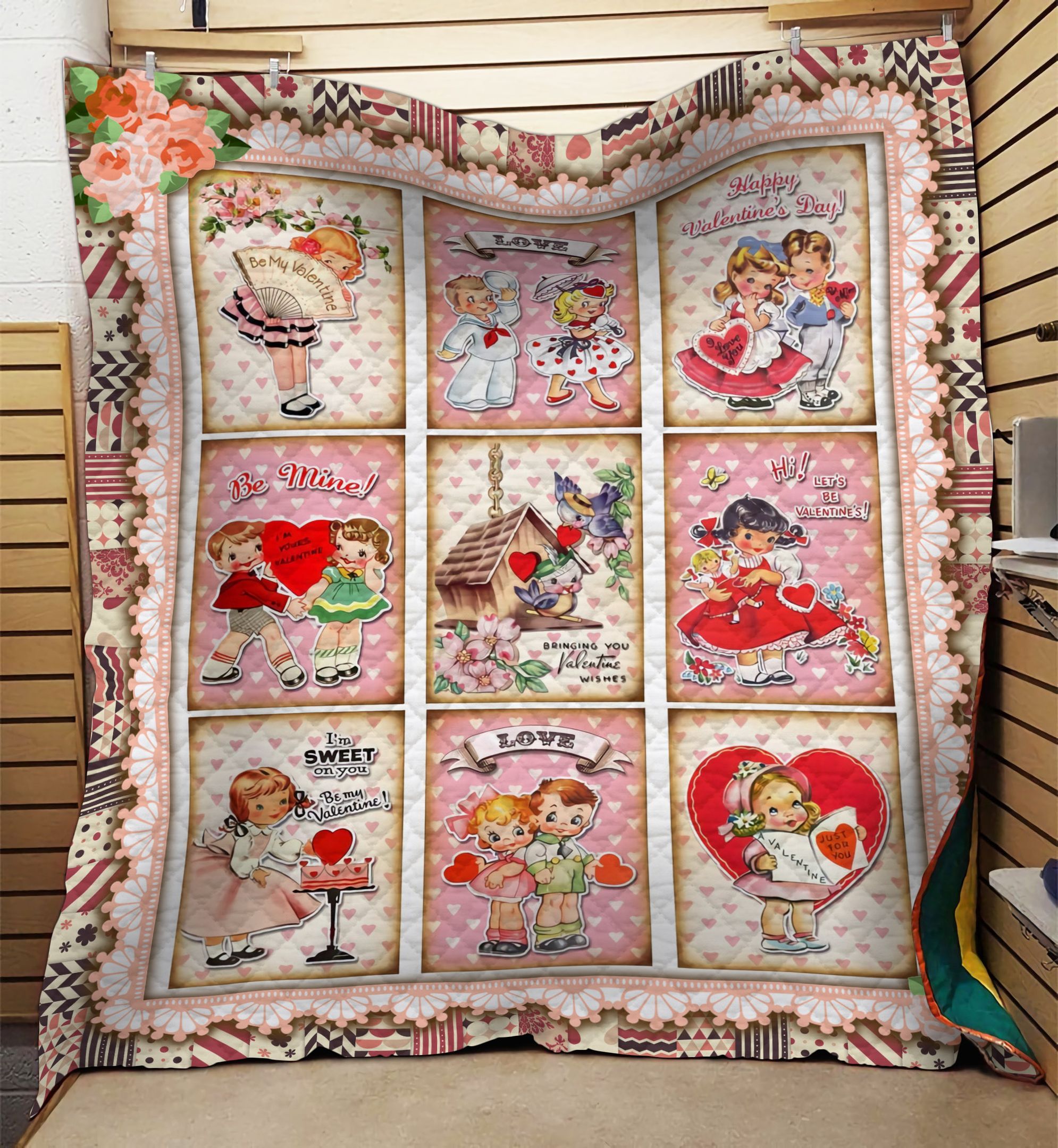 Valentine Vintage Baby GS-NT0602HY Quilt Blanket