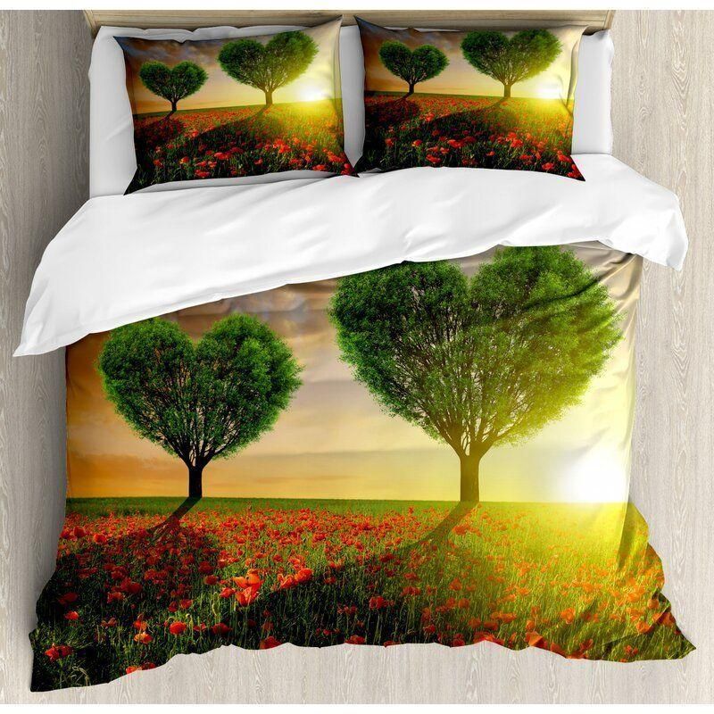 Valentines Day Heart Tree Bedding Set