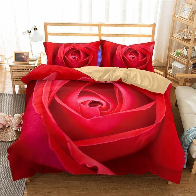 Valentines Day Rose Bedding Set