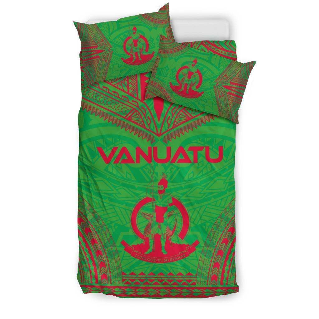 Vanuatu Flag Polynesian Chief Bedding Set
