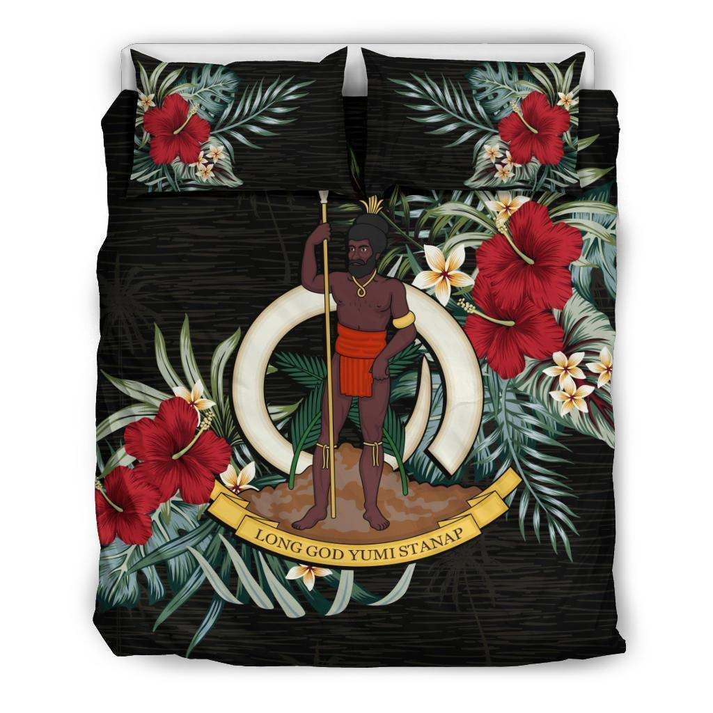 Vanuatu Hibiscus Coat Of Arms Bedding Set