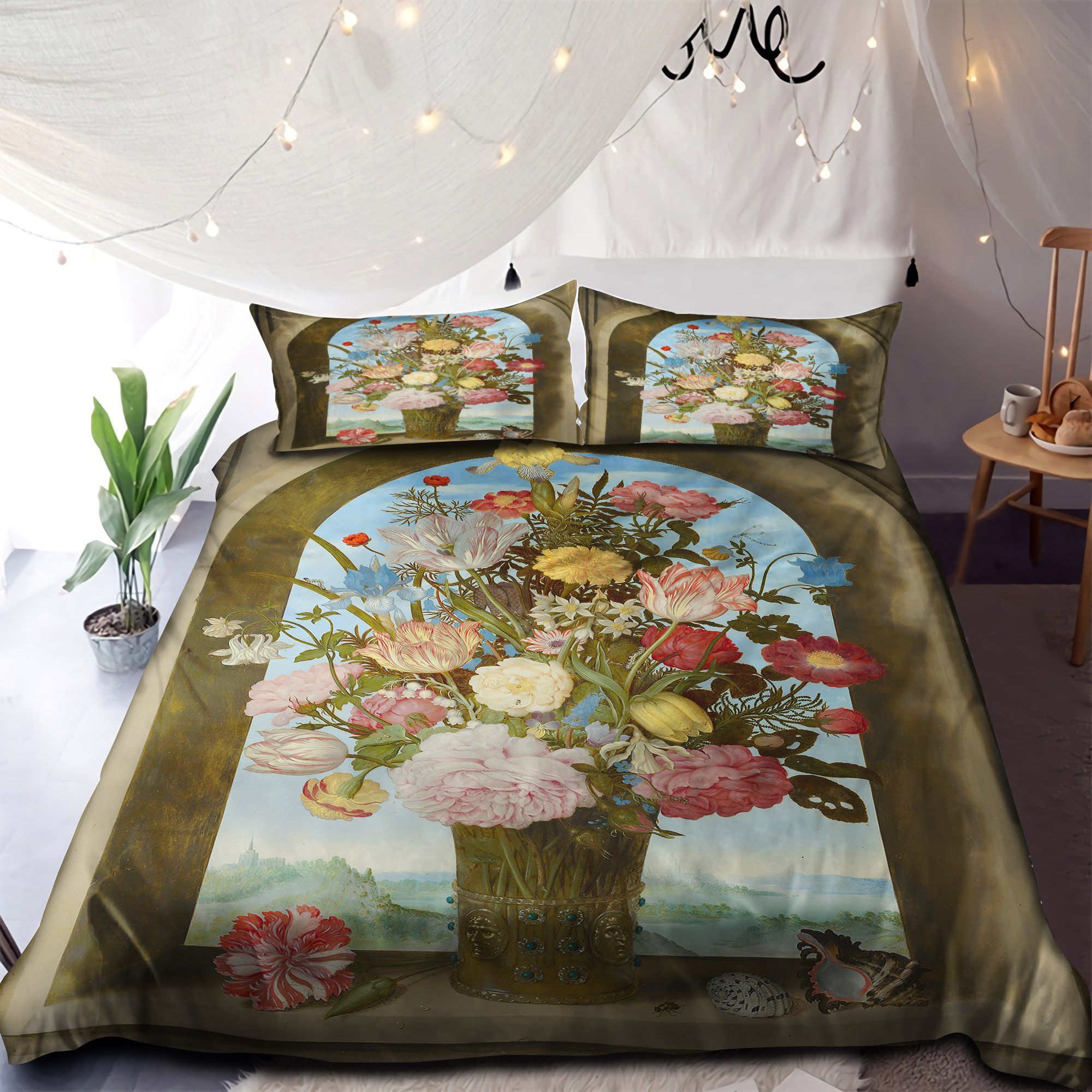 Vase Of Flowers In A Window Bedding Set