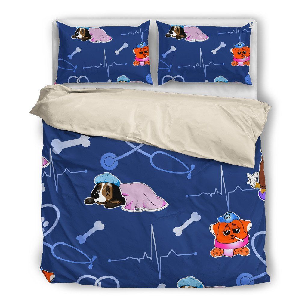 Vet Tech Animals Sick Bedding Set