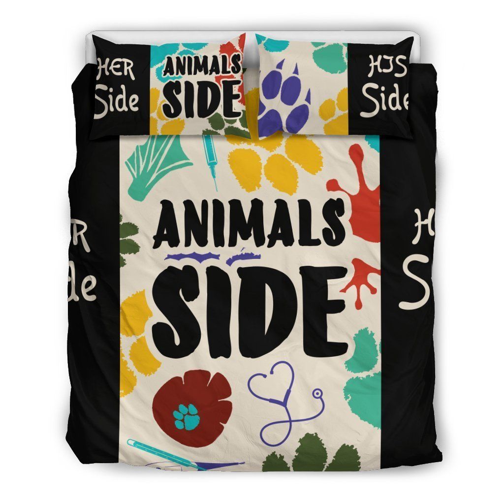 Vet Tech Animals Side Colorful Bedding Set
