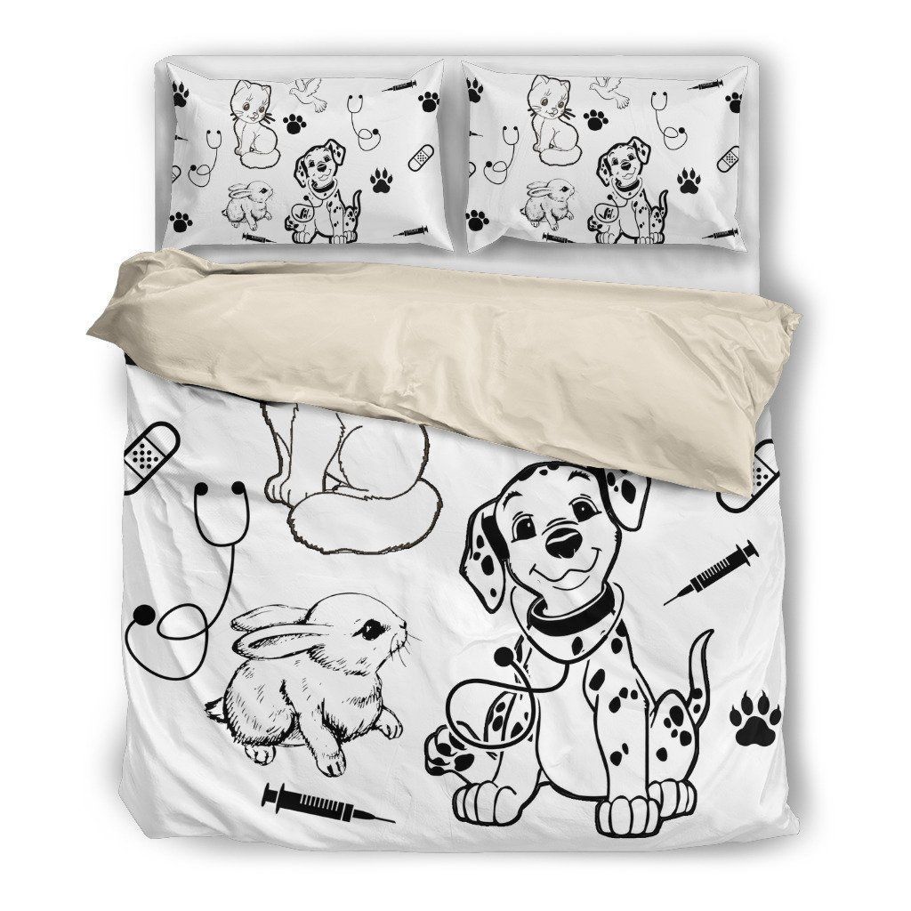 Vet Tech Dalmatian Cute Bedding Set