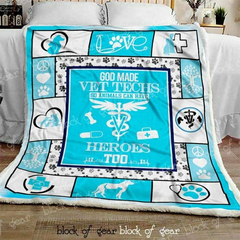 Vet Techs Sherpa Fleece Blanket