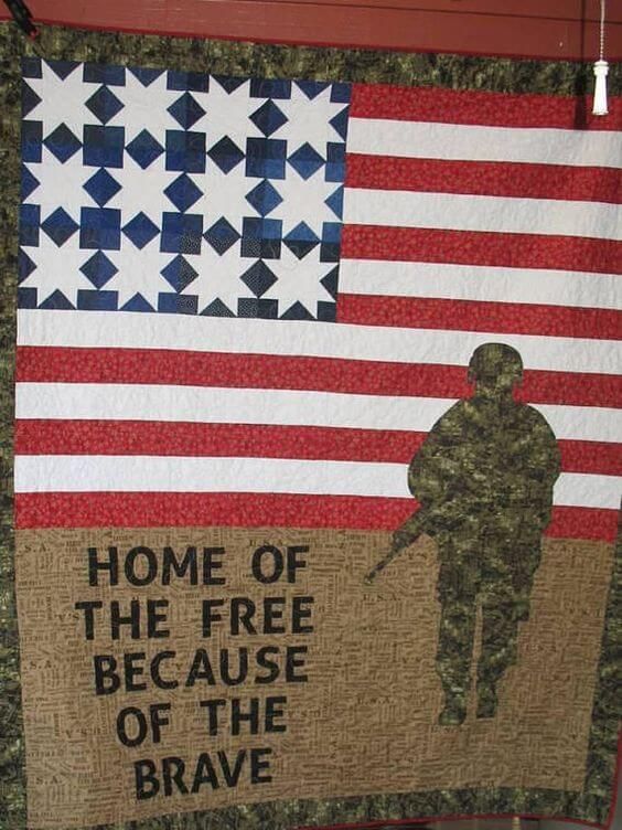 Veteran CLA240691 Quilt Blanket