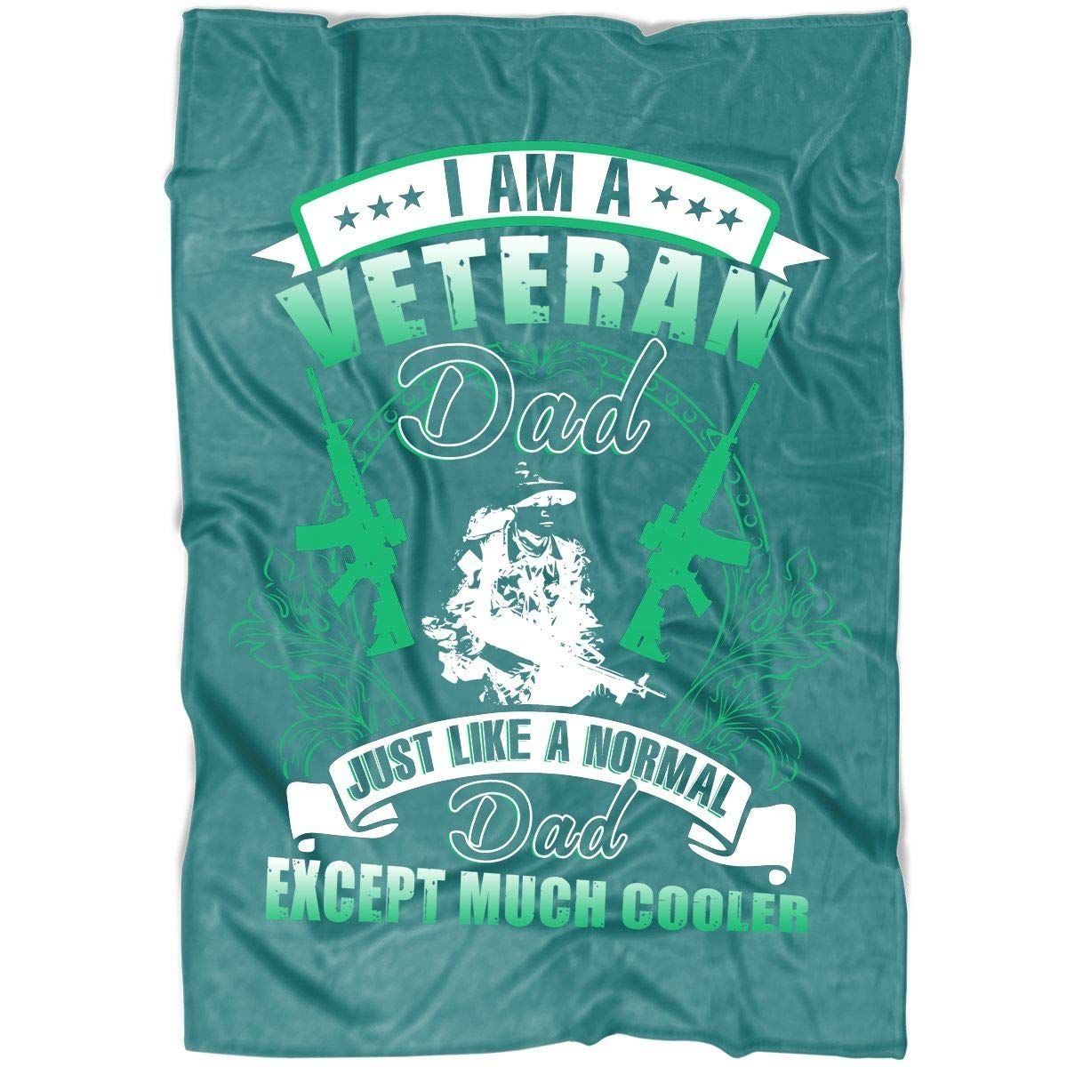 Veteran Dad Sherpa Fleece Blanket