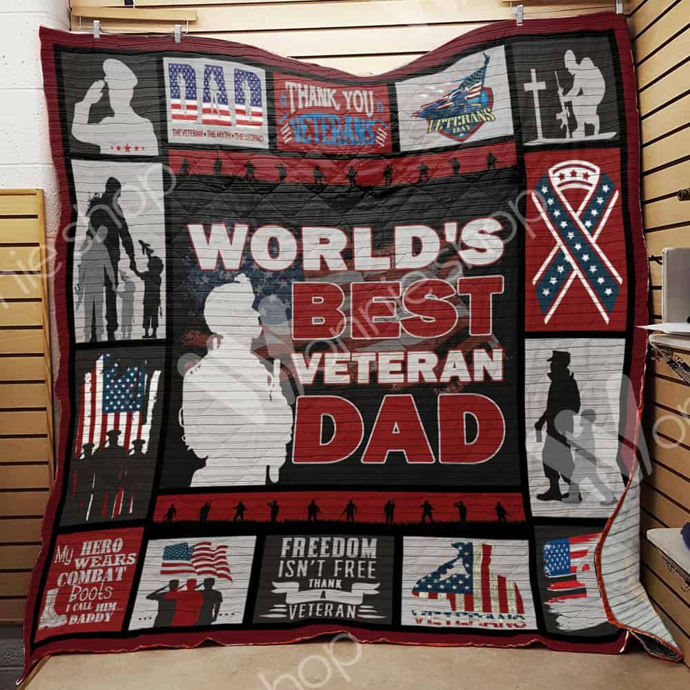Veteran Dad Quilt Blanket DHC03021414TD