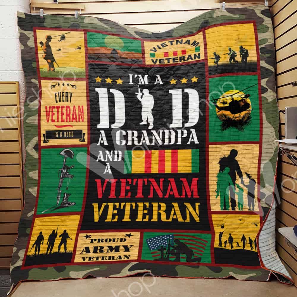 Veteran Dad Quilt Blanket DHC03021420TD