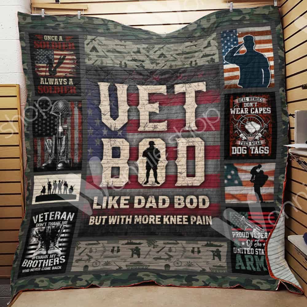 Veteran Dad Quilt Blanket DHC03021425TD