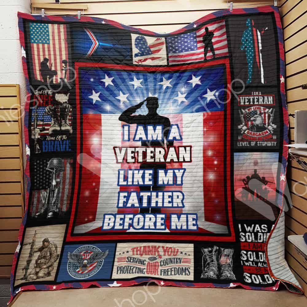 Veteran Dad Quilt Blanket DHC03021428TD
