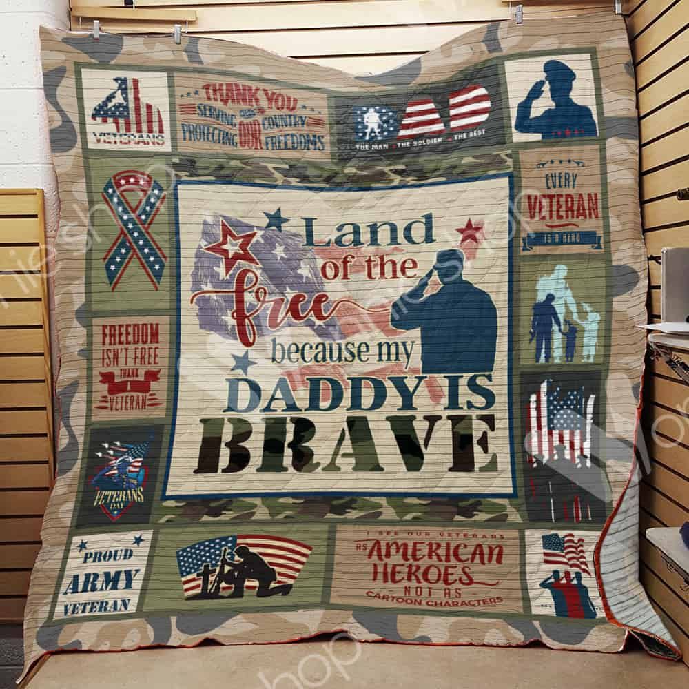 Veteran Dad Quilt Blanket DHC03021429TD